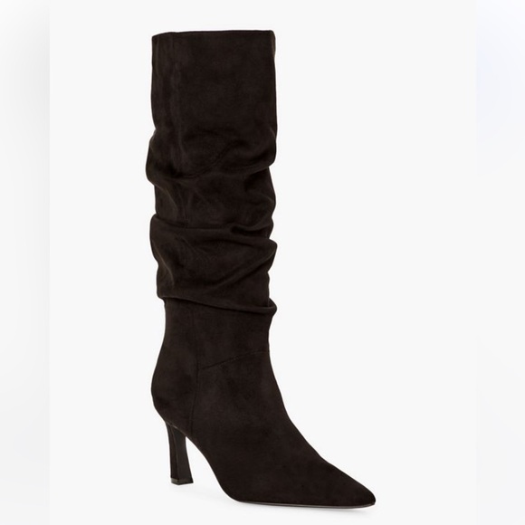 JustFab Robin Slouch Stiletto Boot Black Size 9.5 NEVER WORN - Picture 2 of 6